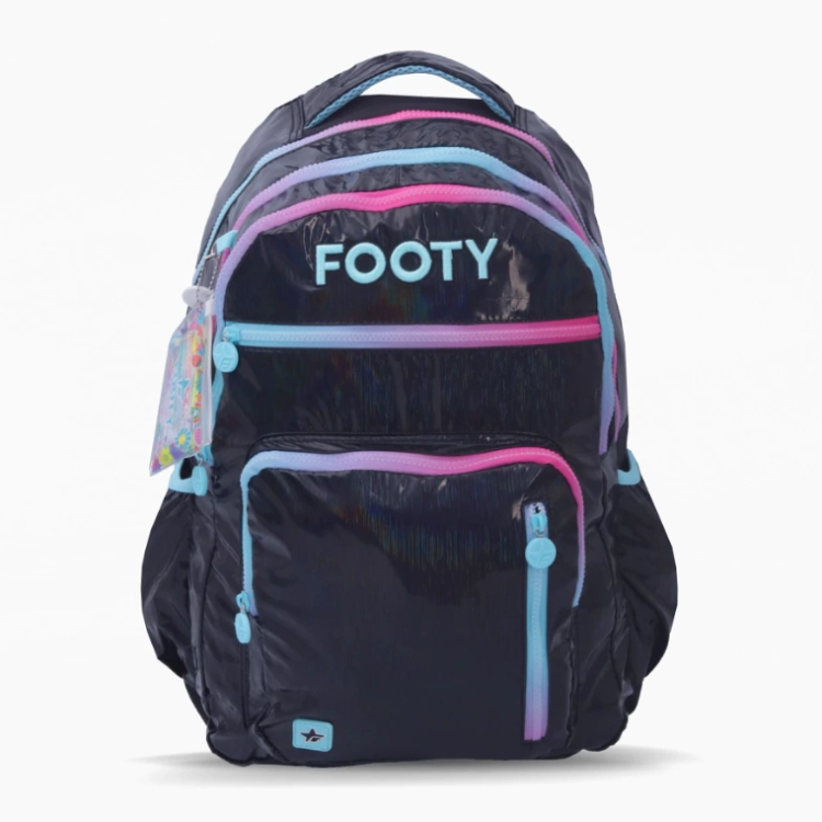 Mochila Escolar Footy 2026 Colorland Negra 18" Art.F26313